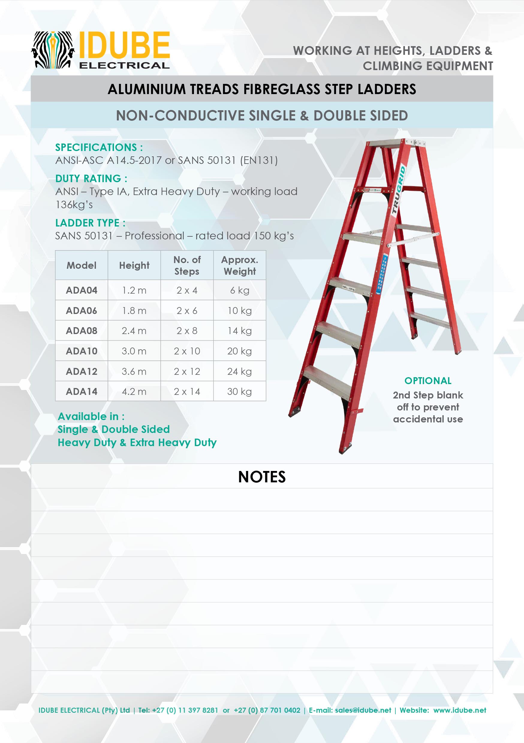 aluminium-tread-fibreglass-Ladders